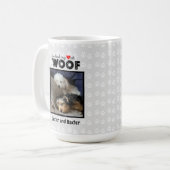 Du hattest mein Herz am Woof Individuelle Name Fot Kaffeetasse (Vorderseite Links)