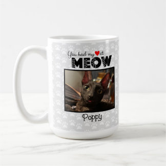 Du hattest mein Herz bei MEOW Individuelle Name Fo Kaffeetasse