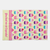Du hattest mich am Cupcake Geschirrtuch (Horizontal)