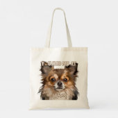 Du hattest mich am Texthundporträt Tragetasche (Rückseite)