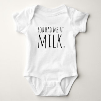 Du hattest mich an der Milch Baby Strampler