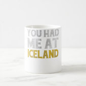 Du hattest mich auf Island Kaffeetasse (Mittel)