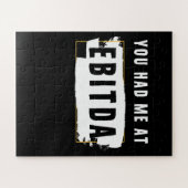 Du hattest mich bei Ebitda Funny Costume Geschenk Puzzle (Horizontal)