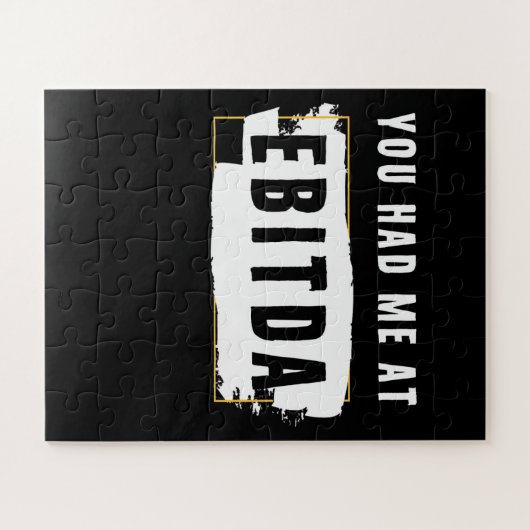 Du hattest mich bei Ebitda Funny Costume Geschenk Puzzle (Horizontal)