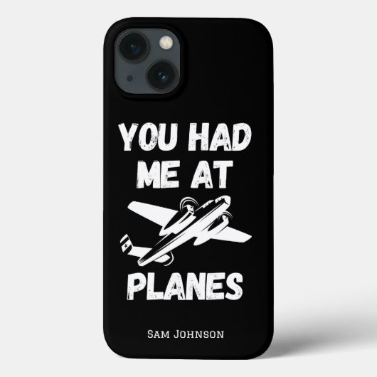 Du hattest mich bei Flugzeug, Luftfahrt, lustig, M Case-Mate iPhone Hülle (Rückseite)