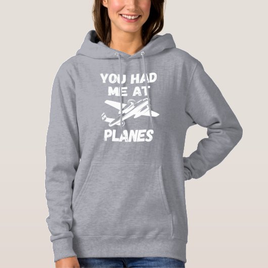 Du hattest mich bei Flugzeug Typografie, WW2, Luft Hoodie (Vorderseite)
