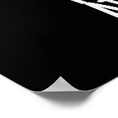 Du hattest mich bei Mellow Funny Tuba Pun Dark BG Poster (Ecke)