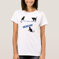 Du hattest mich bei MEOW - Black Cat Silhouetten