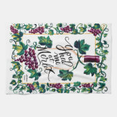 Du hattest mich bei Merlot Custom Wine Geschirrtuch (Horizontal)