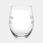 Du hattest mich bei Merlot Funny Weinglas Ohne Stiel (Links)