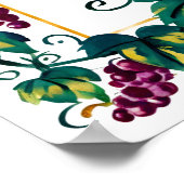 Du hattest mich bei Merlot Red Wine Lover Custom Poster (Ecke)