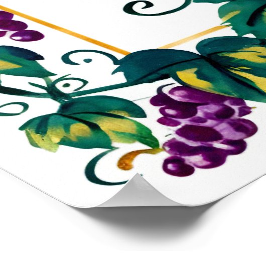 Du hattest mich bei Merlot Wine Lover Custom Poster (Ecke)