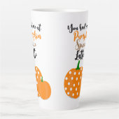 Du hattest mich bei Pumpkin Spice Latte Milchtasse (Vorderseite)