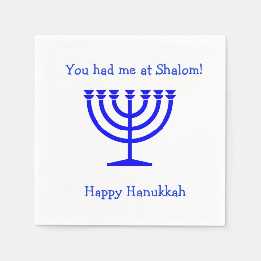 Du hattest mich bei Shalom Cocktail Servietten Han (Vorderseite)