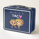 Du hattest mich bei Taco Metall Brotdose (Vorderseite)