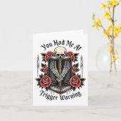 Du hattest mich bei Trigger Warning, Bad Book Club Karte (Gelbe Blume)