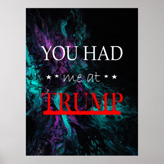 Du hattest mich bei Trump Poster (Vorne)