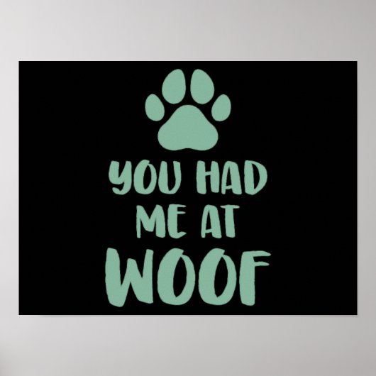 Du hattest mich bei Woof Woof Poster (Vorne)