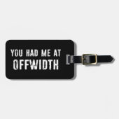 Du hattest mich beim Klettern auf dem Felsen in Of Gepäckanhänger (Vorderseite horizontal)