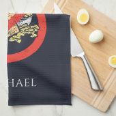 Du hattest mich glutenfrei geschirrtuch (Viertel Falte)