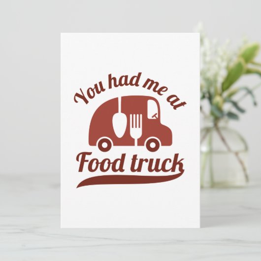 Du hattest mich im LKW Dankeskarte (Stehend Vorderseite)