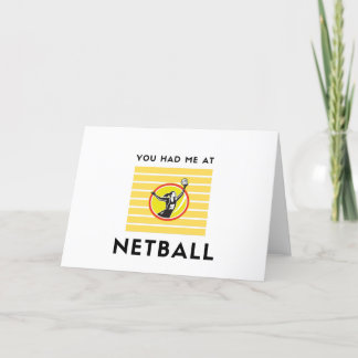Du hattest mich im Netzball Feiertagskarte