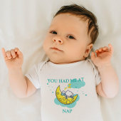 Du hattest mich im Nickerchen - schlafend Schafe Baby Strampler