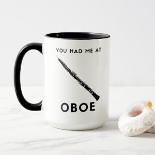 Du hattest mich im Oboe Funny Oboist Spaß Tasse