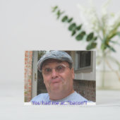 Du hattest mich im Speck! Postkarte (Stehend Vorderseite)