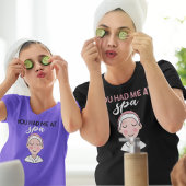 Du hattest mich im Wellness-Center Schwarz-weißes  T-Shirt