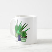 Du hattest mich in Aloe | Funny Pflanze Puff Kaffeetasse (Vorderseite Links)