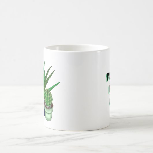 Du hattest mich in Aloe | Funny Pflanze Puff Kaffeetasse (Mittel)
