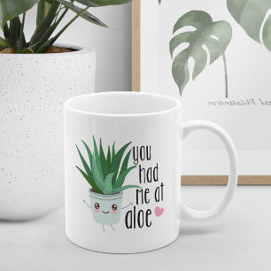 Du hattest mich in Aloe Funny Pflanzen Lovers Kaffeetasse