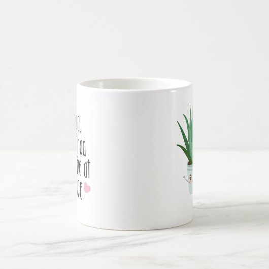 Du hattest mich in Aloe | Funny Pflanzen Lovers Kaffeetasse (Mittel)