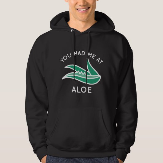Du hattest mich in Aloe Hoodie (Vorderseite)