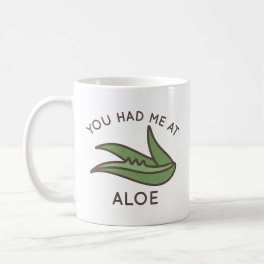 Du hattest mich in Aloe Kaffeetasse (Links)