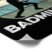 Du hattest mich in Badminton Shuttle Badminton Pla Poster (Ecke)
