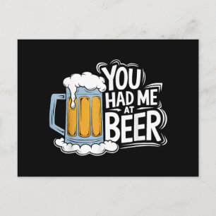 Du hattest mich in Beer Feiertagspostkarte
