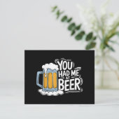 Du hattest mich in Beer Save The Date (Stehend Vorderseite)