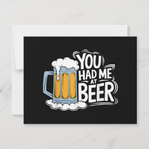 Du hattest mich in Beer Save The Date