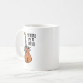 Du hattest mich in Cello Funny Music Puff Kaffeetasse (Vorderseite Links)