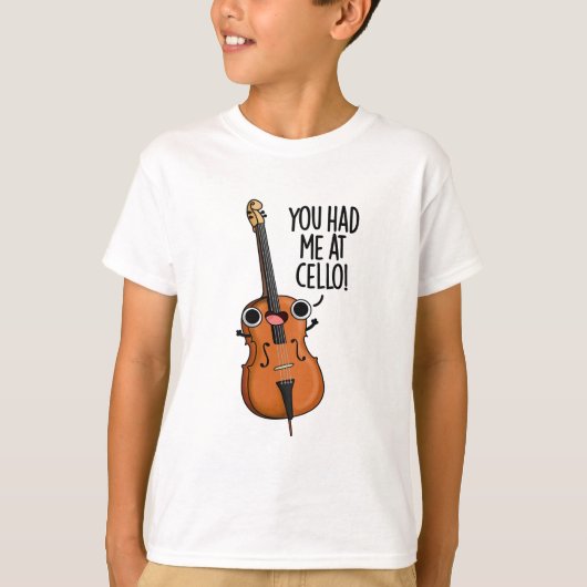 Du hattest mich in Cello Funny Music Puff T-Shirt (Vorderseite)
