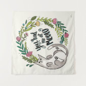 Du hattest mich in der Zwischenzeit Wandteppich (Vorderseite)