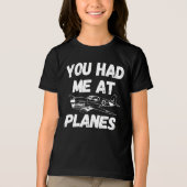 Du hattest mich in Flugzeug Typografie, Luftfahrt, Tri-Blend Shirt (Vorderseite)