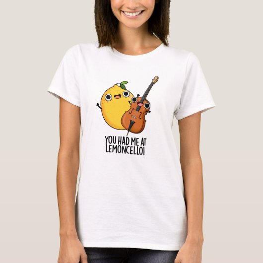 Du hattest mich in Lemon-cello Funny Drink Pub T-Shirt (Vorderseite)