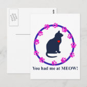 Du hattest mich in Meow! Postkarte (Vorne/Hinten)