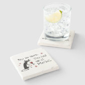 Du hattest mich in Merlot Funny Wine Puff Steinuntersetzer (Seitenansicht)