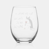 Du hattest mich in Merlot Funny Wine Puff Weinglas Ohne Stiel (Rückseite)