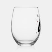 Du hattest mich in Merlot Funny Wine Puff Weinglas Ohne Stiel (Rechts)