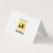 Du hattest mich in Panda Visitenkarten (Vorderseite)